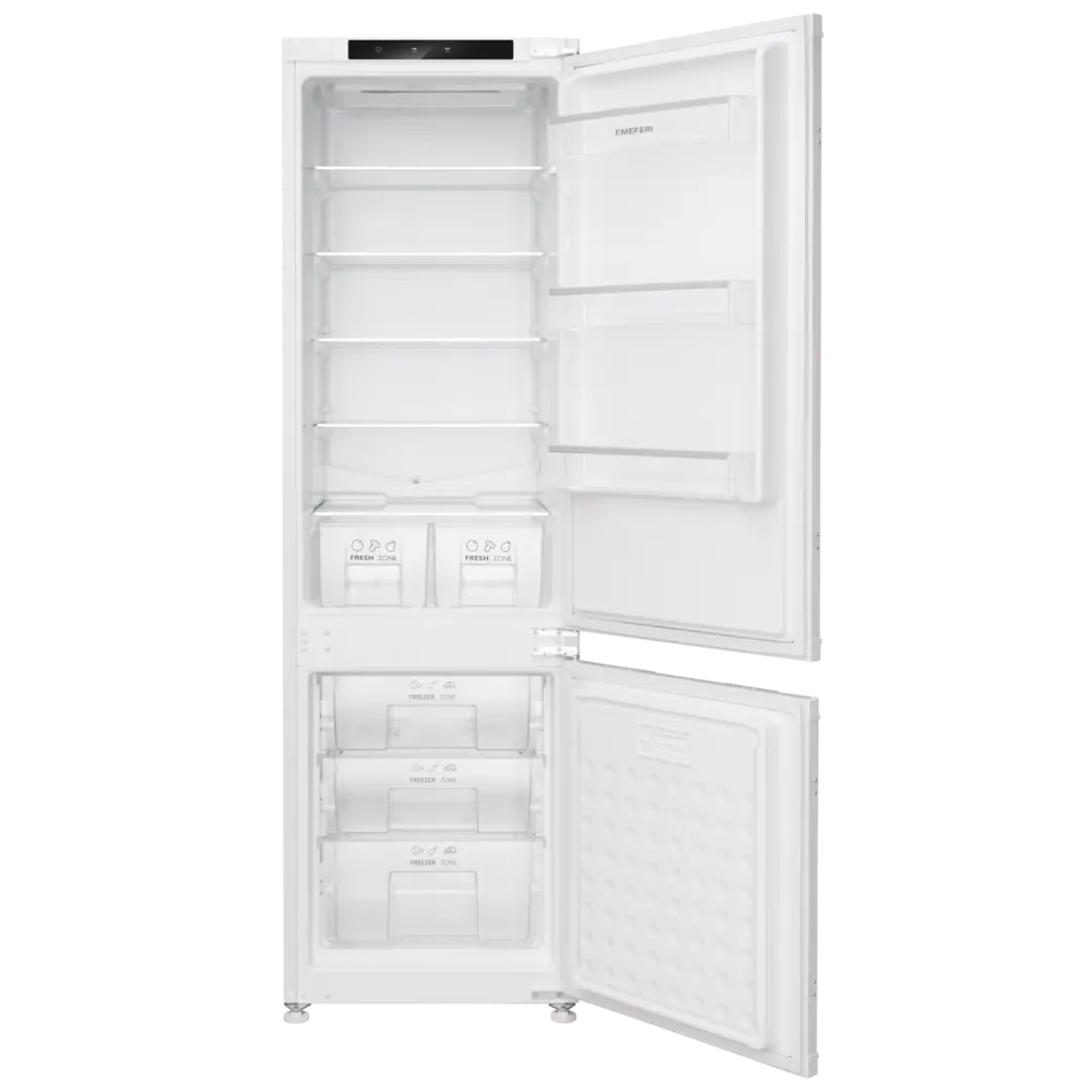 Фото 2 Встраиваемый холодильник Meferi MBR177 COMBI NO FROST POWER 54x176.9 см цвет белый Фото 2 Встраиваемый холодильник Meferi MBR177 COMBI NO FROST POWER 54x176.9 см цвет белый