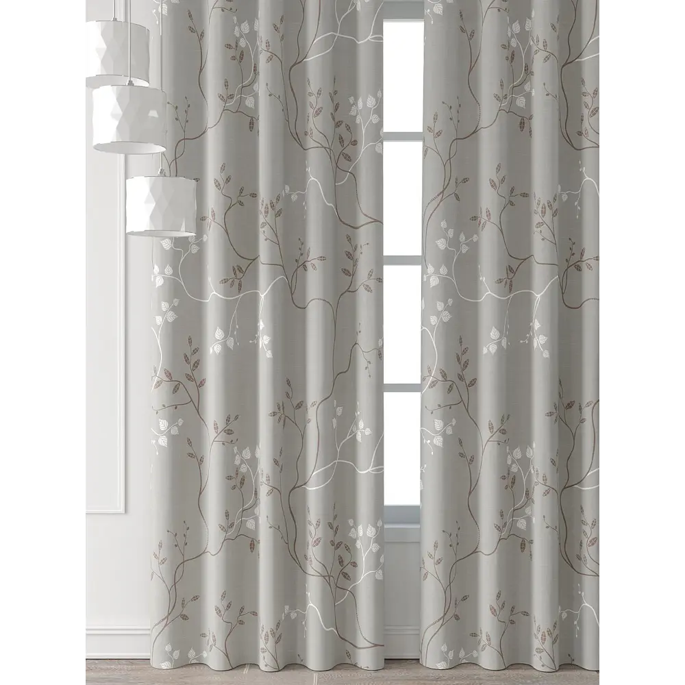 Фото 6 Комплект штор Comfy way Форнерс - 171 - 260 см CW709171260-260 на шторной ленте 260x150 см цвет бежевый Фото 6 Комплект штор Comfy way Форнерс - 171 - 260 см CW709171260-260 на шторной ленте 260x150 см цвет бежевый