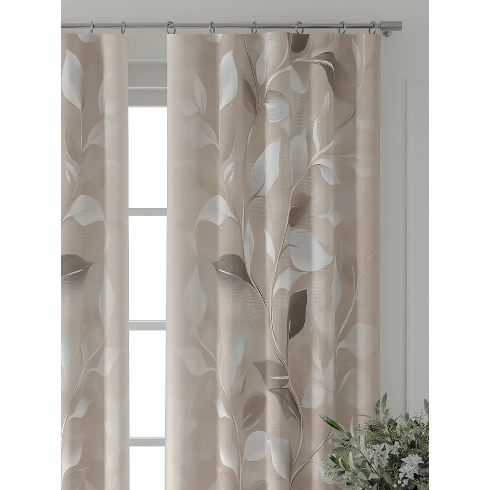 Фото 5 Комплект штор Comfy way Форнерс - 180 - 260 см CW709180260-260 на шторной ленте 260x150 см цвет бежевый Фото 5 Комплект штор Comfy way Форнерс - 180 - 260 см CW709180260-260 на шторной ленте 260x150 см цвет бежевый