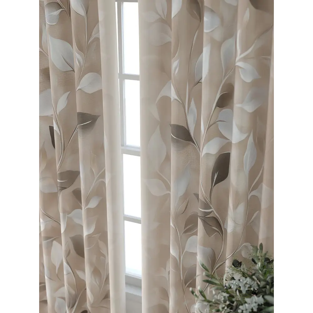 Фото 3 Комплект штор Comfy way Форнерс - 180 - 260 см CW709180260-260 на шторной ленте 260x150 см цвет бежевый Фото 3 Комплект штор Comfy way Форнерс - 180 - 260 см CW709180260-260 на шторной ленте 260x150 см цвет бежевый