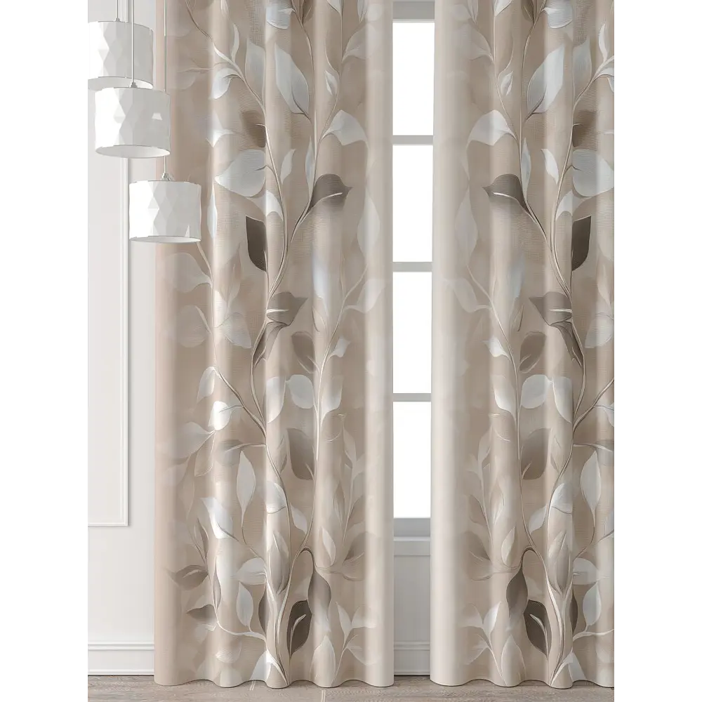 Фото 6 Комплект штор Comfy way Форнерс - 180 - 260 см CW709180260-260 на шторной ленте 260x150 см цвет бежевый Фото 6 Комплект штор Comfy way Форнерс - 180 - 260 см CW709180260-260 на шторной ленте 260x150 см цвет бежевый