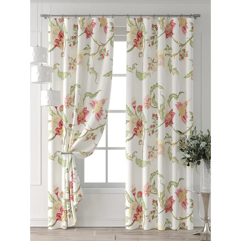 Фото 7 Комплект штор Comfy way Форнерс - 181 - 260 см CW709181260-260 на шторной ленте 260x150 см цвет белый Фото 7 Комплект штор Comfy way Форнерс - 181 - 260 см CW709181260-260 на шторной ленте 260x150 см цвет белый