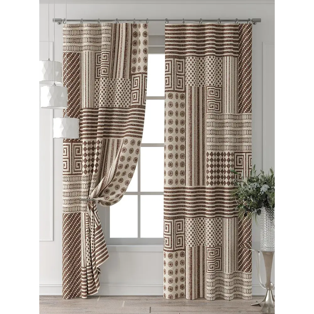 Фото 7 Комплект штор Comfy way Форнерс - 182 - 260 см CW709182260-260 на шторной ленте 260x150 см цвет бежевый Фото 7 Комплект штор Comfy way Форнерс - 182 - 260 см CW709182260-260 на шторной ленте 260x150 см цвет бежевый