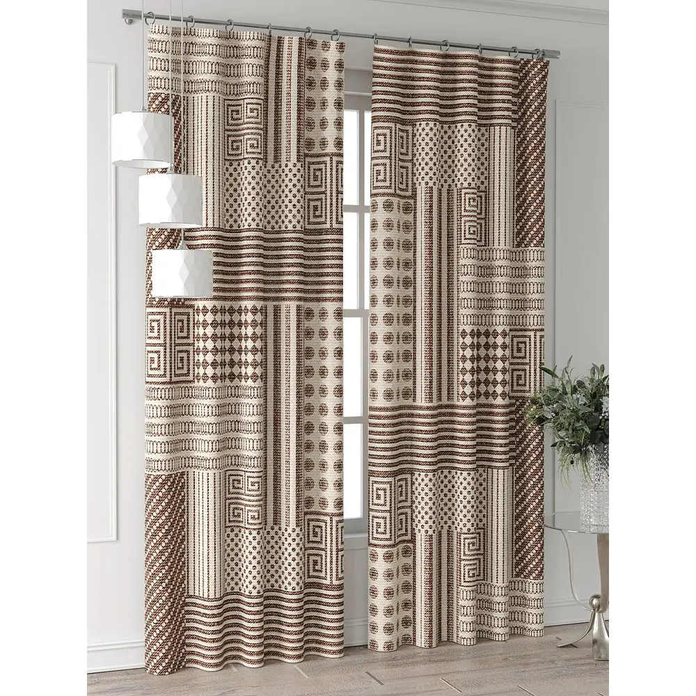 Фото 4 Комплект штор Comfy way Форнерс - 182 - 260 см CW709182260-260 на шторной ленте 260x150 см цвет бежевый Фото 4 Комплект штор Comfy way Форнерс - 182 - 260 см CW709182260-260 на шторной ленте 260x150 см цвет бежевый