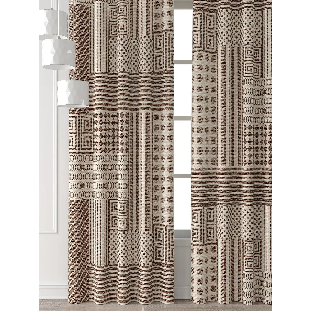 Фото 6 Комплект штор Comfy way Форнерс - 182 - 260 см CW709182260-260 на шторной ленте 260x150 см цвет бежевый Фото 6 Комплект штор Comfy way Форнерс - 182 - 260 см CW709182260-260 на шторной ленте 260x150 см цвет бежевый