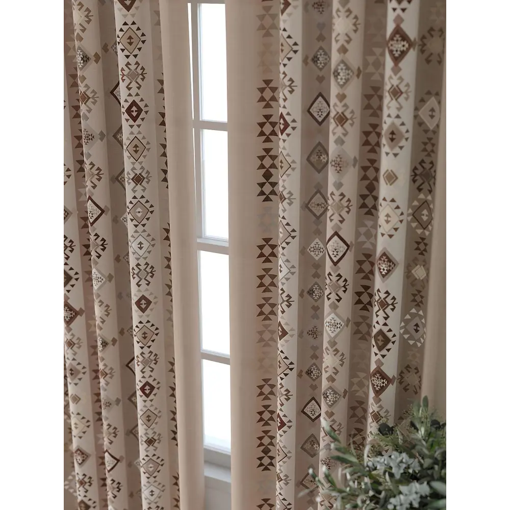 Фото 3 Комплект штор Comfy way Форнерс - 184 - 260 см CW709184260-260 на шторной ленте 260x150 см цвет бежевый Фото 3 Комплект штор Comfy way Форнерс - 184 - 260 см CW709184260-260 на шторной ленте 260x150 см цвет бежевый