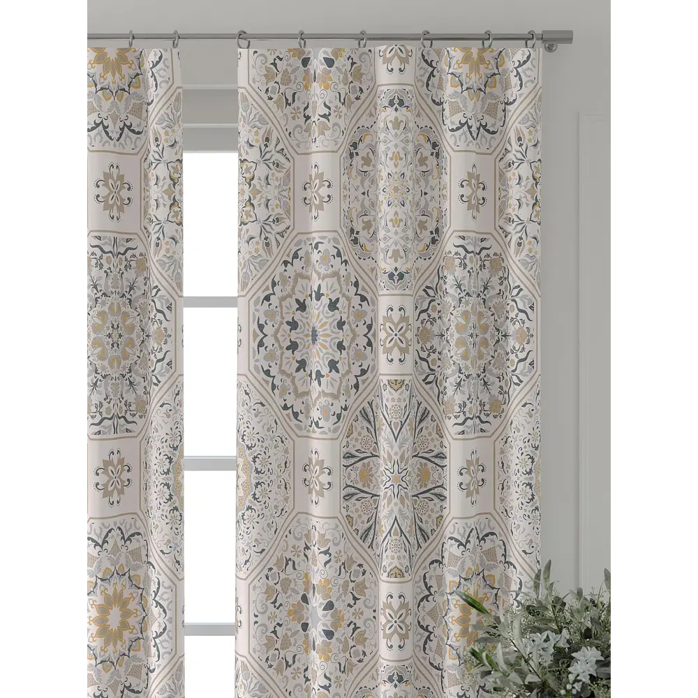 Фото 5 Комплект штор Comfy way Форнерс - 185 - 260 см CW709185260-260 на шторной ленте 260x150 см цвет бежевый Фото 5 Комплект штор Comfy way Форнерс - 185 - 260 см CW709185260-260 на шторной ленте 260x150 см цвет бежевый