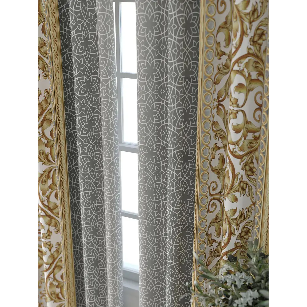 Фото 3 Комплект штор Comfy way Форнерс - 188 - 260 см CW709188260-260 на шторной ленте 260x150 см цвет бежевый Фото 3 Комплект штор Comfy way Форнерс - 188 - 260 см CW709188260-260 на шторной ленте 260x150 см цвет бежевый