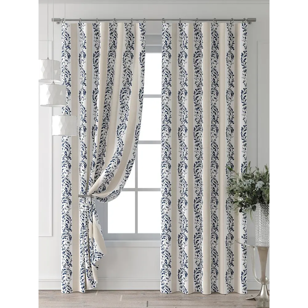Фото 7 Комплект штор Comfy way Форнерс - 191 - 260 см CW709191260-260 на шторной ленте 260x150 см цвет белый Фото 7 Комплект штор Comfy way Форнерс - 191 - 260 см CW709191260-260 на шторной ленте 260x150 см цвет белый