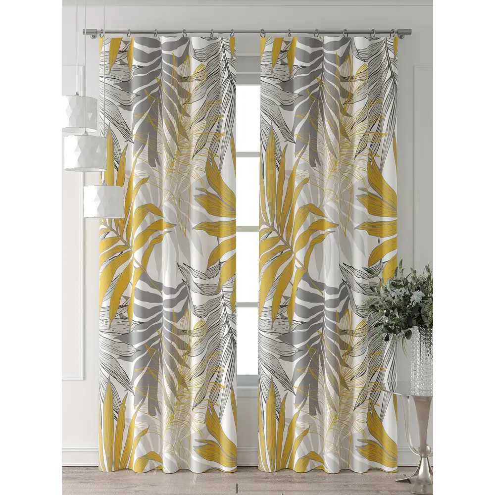 Фото 2 Комплект штор Comfy way Форнерс - 192 - 260 см CW709192260-260 на шторной ленте 260x150 см цвет белый Фото 2 Комплект штор Comfy way Форнерс - 192 - 260 см CW709192260-260 на шторной ленте 260x150 см цвет белый
