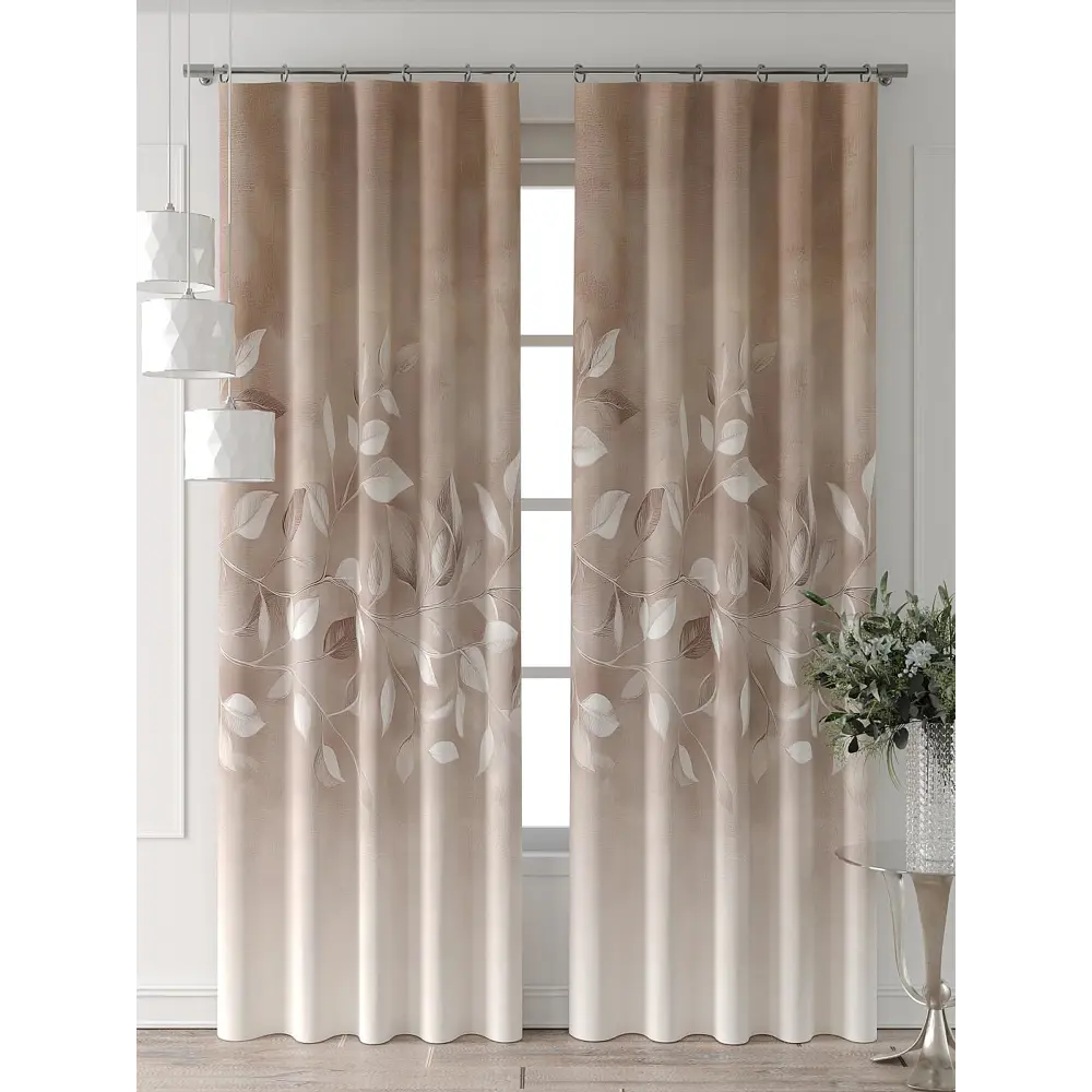 Фото 2 Комплект штор Comfy way Форнерс - 203 - 260 см CW709203260-260 на шторной ленте 260x150 см цвет бежевый Фото 2 Комплект штор Comfy way Форнерс - 203 - 260 см CW709203260-260 на шторной ленте 260x150 см цвет бежевый