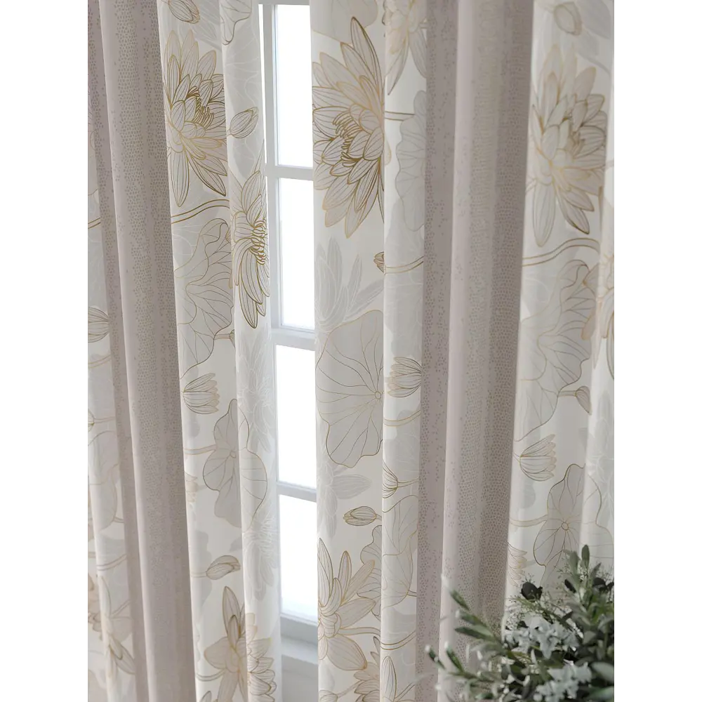 Фото 3 Комплект штор Comfy way Форнерс - 204 - 260 см CW709204260-260 на шторной ленте 260x150 см цвет бежевый Фото 3 Комплект штор Comfy way Форнерс - 204 - 260 см CW709204260-260 на шторной ленте 260x150 см цвет бежевый