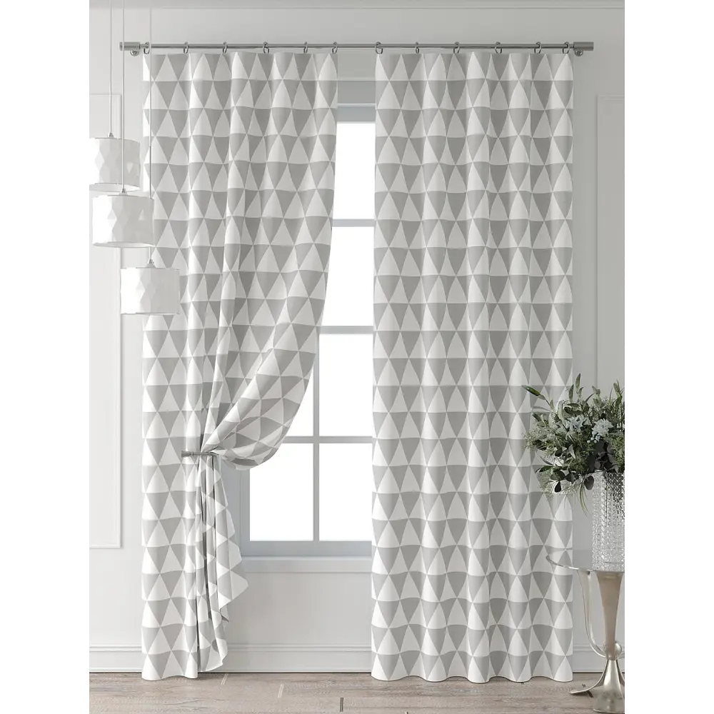 Фото 7 Комплект штор Comfy way Форнерс - 208 - 260 см CW709208260-260 на шторной ленте 260x150 см цвет белый Фото 7 Комплект штор Comfy way Форнерс - 208 - 260 см CW709208260-260 на шторной ленте 260x150 см цвет белый