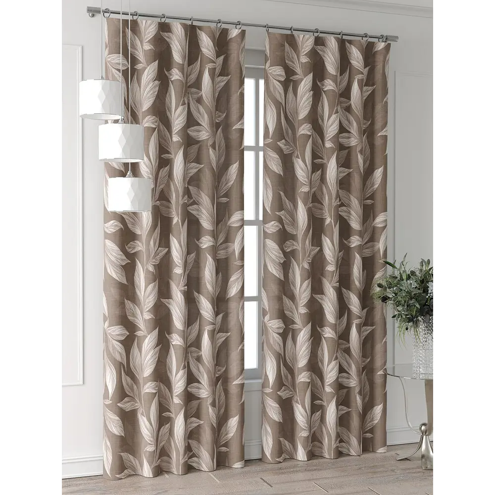 Фото 4 Комплект штор Comfy way Форнерс - 210 - 260 см CW709210260-260 на шторной ленте 260x150 см цвет бежевый Фото 4 Комплект штор Comfy way Форнерс - 210 - 260 см CW709210260-260 на шторной ленте 260x150 см цвет бежевый