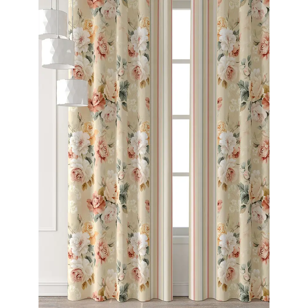 Фото 6 Комплект штор Comfy way Форнерс - 212 - 260 см CW709212260-260 на шторной ленте 260x150 см цвет бежевый Фото 6 Комплект штор Comfy way Форнерс - 212 - 260 см CW709212260-260 на шторной ленте 260x150 см цвет бежевый