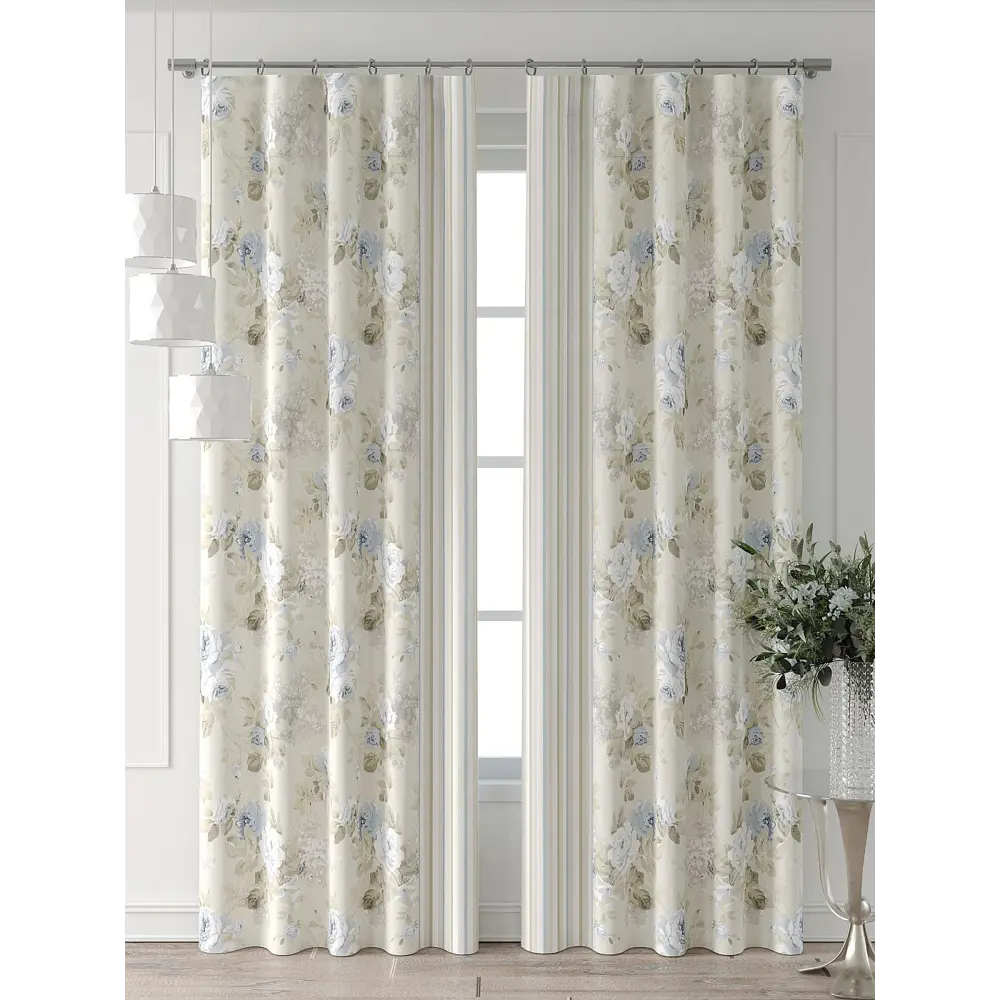 Фото 2 Комплект штор Comfy way Форнерс - 213 - 260 см CW709213260-260 на шторной ленте 260x150 см цвет бежевый Фото 2 Комплект штор Comfy way Форнерс - 213 - 260 см CW709213260-260 на шторной ленте 260x150 см цвет бежевый