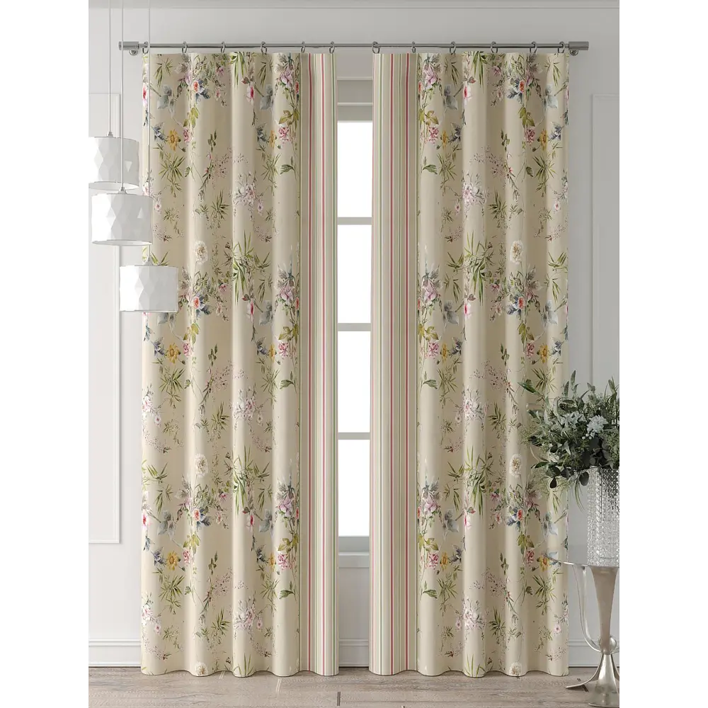 Фото 2 Комплект штор Comfy way Форнерс - 219 - 260 см CW709219260-260 на шторной ленте 260x150 см цвет бежевый Фото 2 Комплект штор Comfy way Форнерс - 219 - 260 см CW709219260-260 на шторной ленте 260x150 см цвет бежевый