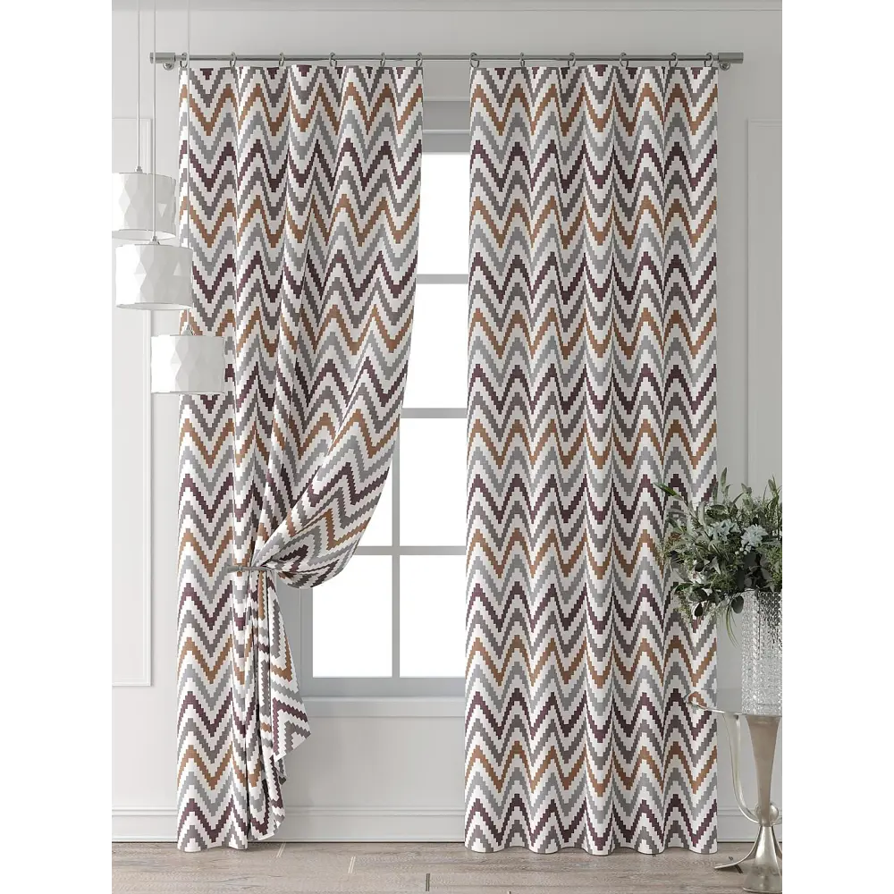 Фото 7 Комплект штор Comfy way Форнерс - 160 - 240 см CW709160240-240 на шторной ленте 240x150 см цвет белый