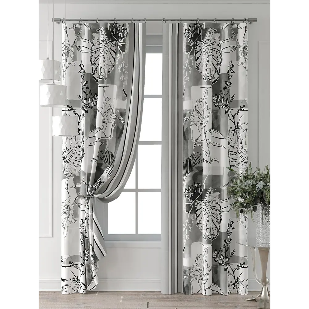 Фото 7 Комплект штор Comfy way Форнерс - 165 - 240 см CW709165240-240 на шторной ленте 240x150 см цвет белый Фото 7 Комплект штор Comfy way Форнерс - 165 - 240 см CW709165240-240 на шторной ленте 240x150 см цвет белый