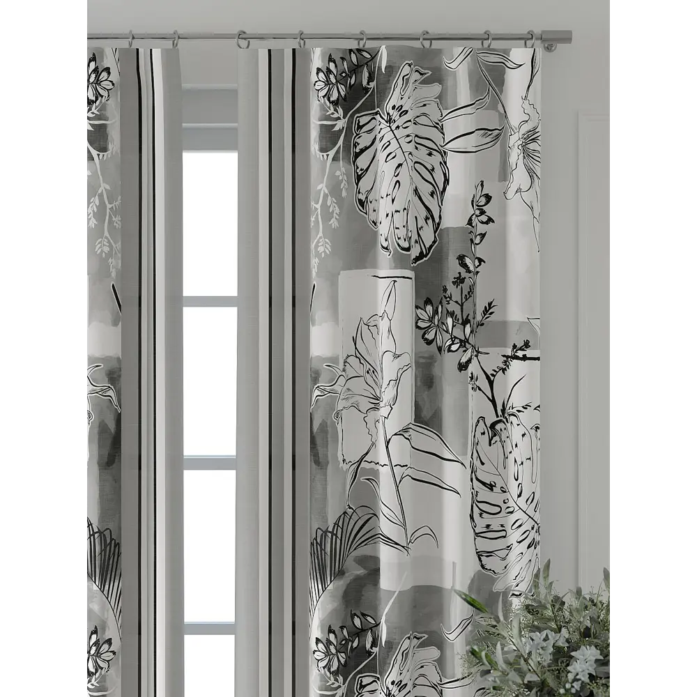 Фото 5 Комплект штор Comfy way Форнерс - 165 - 240 см CW709165240-240 на шторной ленте 240x150 см цвет белый Фото 5 Комплект штор Comfy way Форнерс - 165 - 240 см CW709165240-240 на шторной ленте 240x150 см цвет белый
