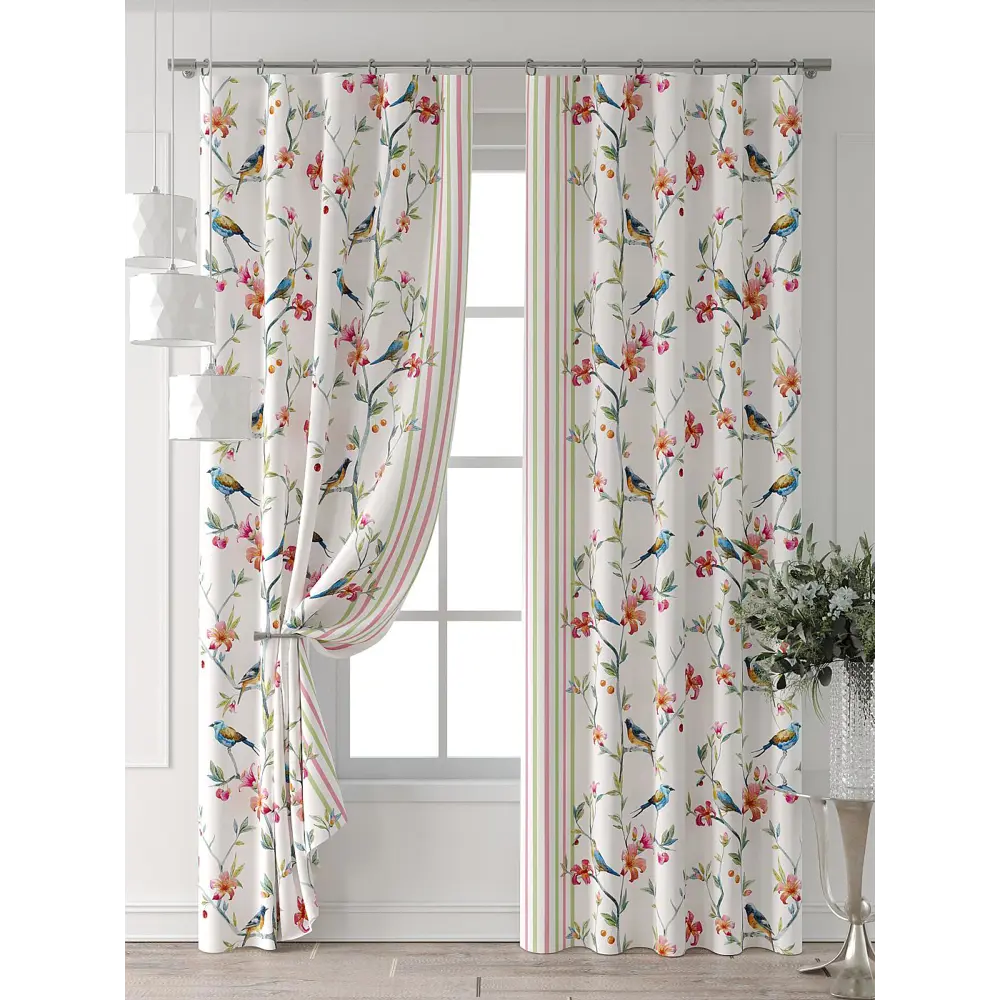 Фото 7 Комплект штор Comfy way Форнерс - 176 - 240 см CW709176240-240 на шторной ленте 240x150 см цвет белый Фото 7 Комплект штор Comfy way Форнерс - 176 - 240 см CW709176240-240 на шторной ленте 240x150 см цвет белый
