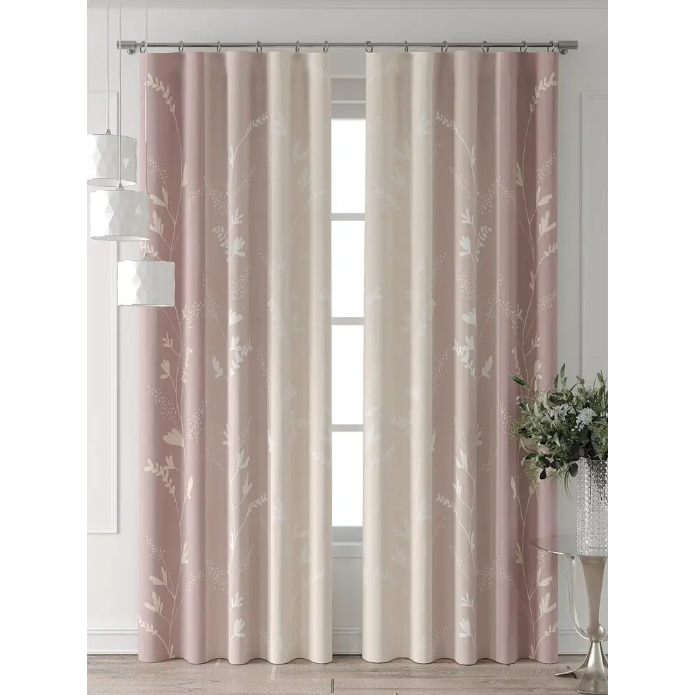 Фото 2 Комплект штор Comfy way Форнерс - 177 - 240 см CW709177240-240 на шторной ленте 240x150 см цвет бежевый Фото 2 Комплект штор Comfy way Форнерс - 177 - 240 см CW709177240-240 на шторной ленте 240x150 см цвет бежевый