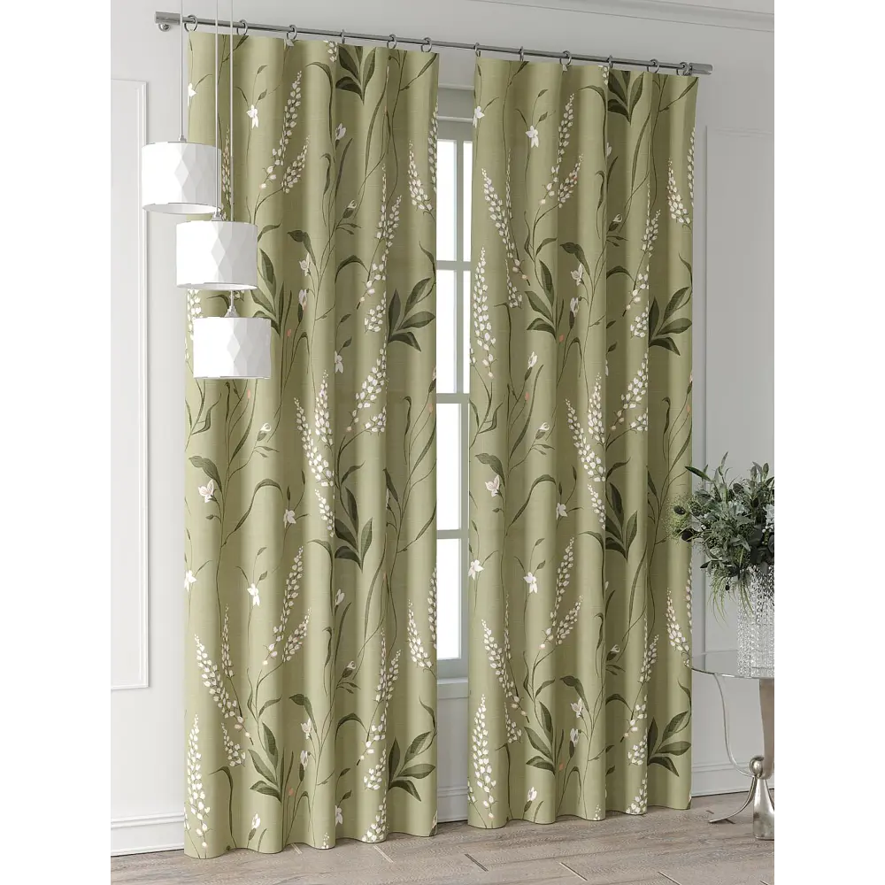Фото 4 Комплект штор Comfy way Форнерс - 193 - 240 см CW709193240-240 на шторной ленте 240x150 см цвет зеленый Фото 4 Комплект штор Comfy way Форнерс - 193 - 240 см CW709193240-240 на шторной ленте 240x150 см цвет зеленый