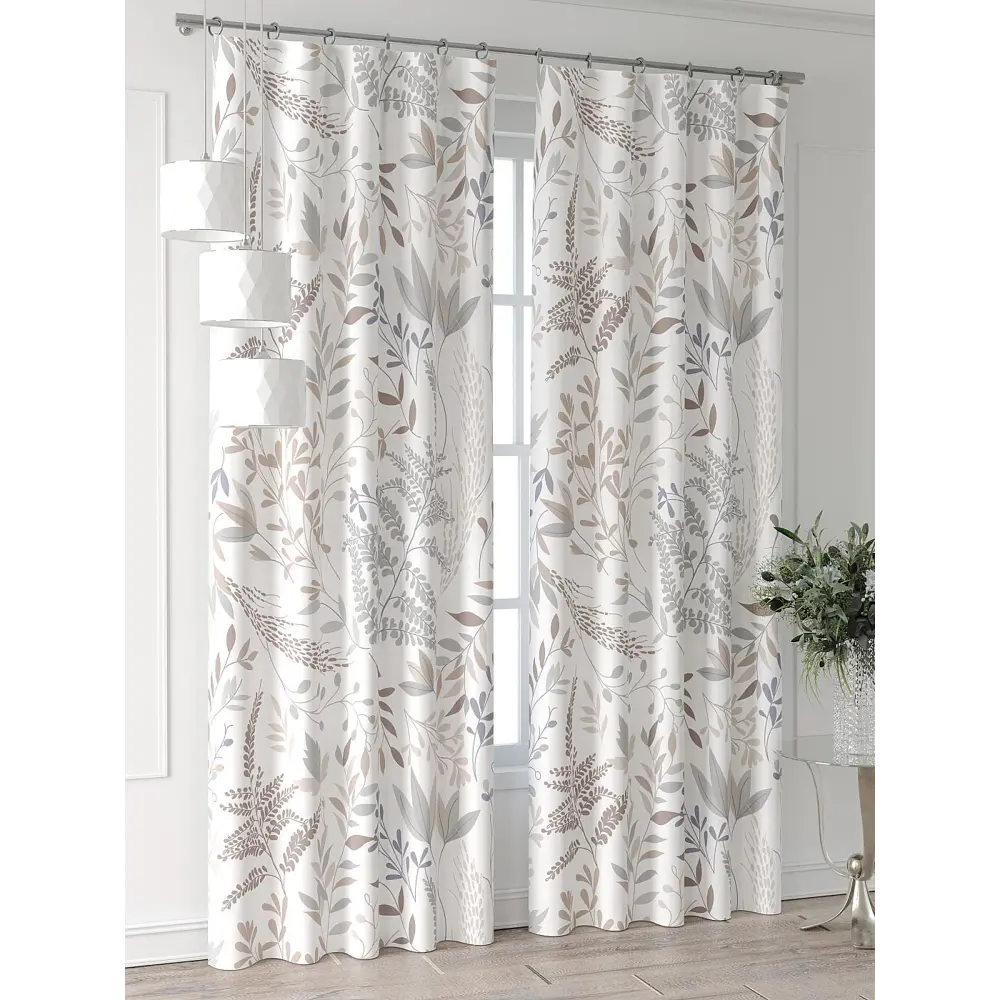 Фото 4 Комплект штор Comfy way Форнерс - 199 - 240 см CW709199240-240 на шторной ленте 240x150 см цвет белый Фото 4 Комплект штор Comfy way Форнерс - 199 - 240 см CW709199240-240 на шторной ленте 240x150 см цвет белый