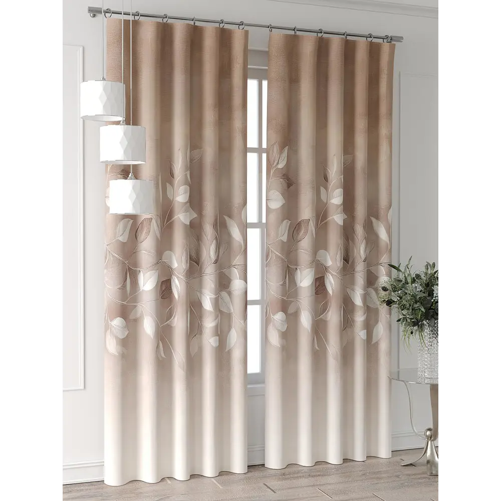 Фото 4 Комплект штор Comfy way Форнерс - 203 - 240 см CW709203240-240 на шторной ленте 240x150 см цвет бежевый Фото 4 Комплект штор Comfy way Форнерс - 203 - 240 см CW709203240-240 на шторной ленте 240x150 см цвет бежевый
