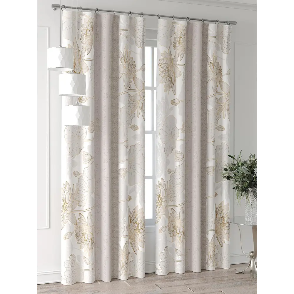 Фото 4 Комплект штор Comfy way Форнерс - 204 - 240 см CW709204240-240 на шторной ленте 240x150 см цвет бежевый Фото 4 Комплект штор Comfy way Форнерс - 204 - 240 см CW709204240-240 на шторной ленте 240x150 см цвет бежевый