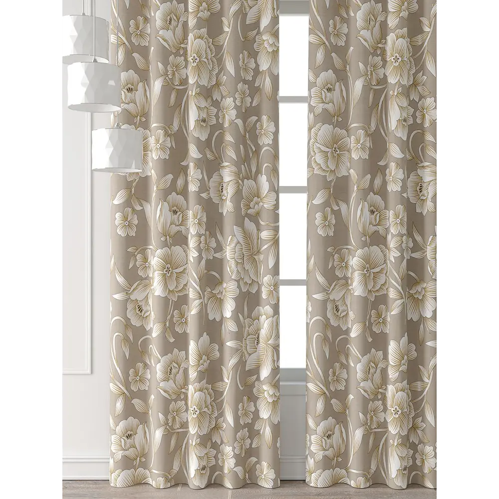 Фото 6 Комплект штор Comfy way Форнерс - 207 - 240 см CW709207240-240 на шторной ленте 240x150 см цвет бежевый Фото 6 Комплект штор Comfy way Форнерс - 207 - 240 см CW709207240-240 на шторной ленте 240x150 см цвет бежевый