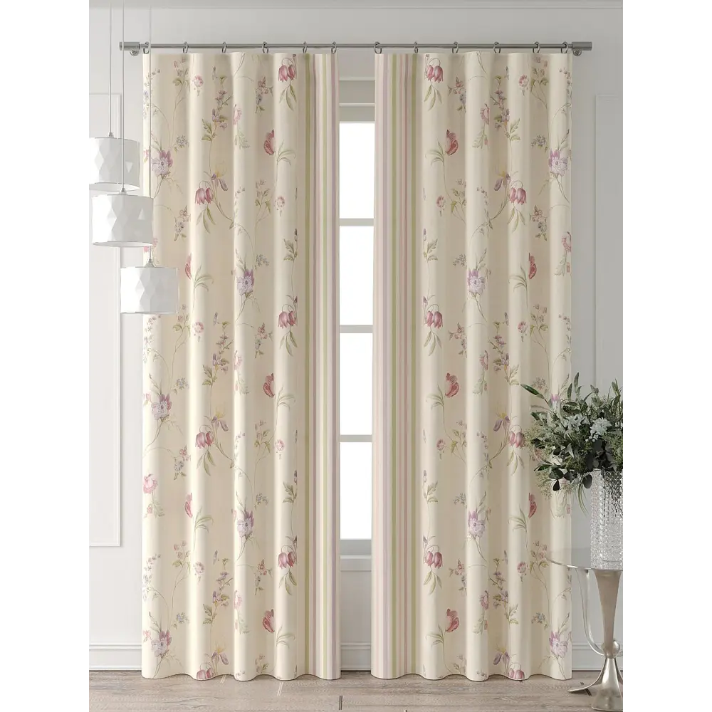 Фото 2 Комплект штор Comfy way Форнерс - 211 - 240 см CW709211240-240 на шторной ленте 240x150 см цвет бежевый Фото 2 Комплект штор Comfy way Форнерс - 211 - 240 см CW709211240-240 на шторной ленте 240x150 см цвет бежевый