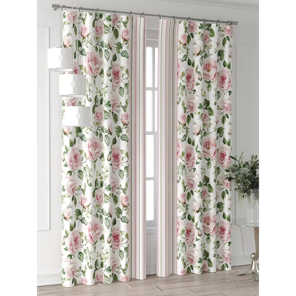 Фото 4 Комплект штор Comfy way Форнерс - 217 - 240 см CW709217240-240 на шторной ленте 240x150 см цвет белый Фото 4 Комплект штор Comfy way Форнерс - 217 - 240 см CW709217240-240 на шторной ленте 240x150 см цвет белый