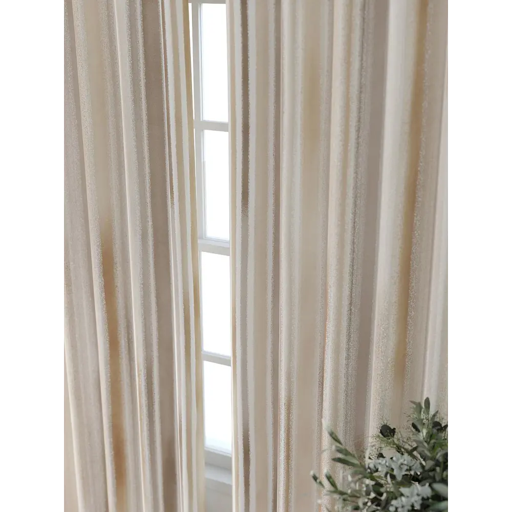 Фото 3 Комплект штор Comfy way Форнерс - 218 - 240 см CW709218240-240 на шторной ленте 240x150 см цвет бежевый Фото 3 Комплект штор Comfy way Форнерс - 218 - 240 см CW709218240-240 на шторной ленте 240x150 см цвет бежевый