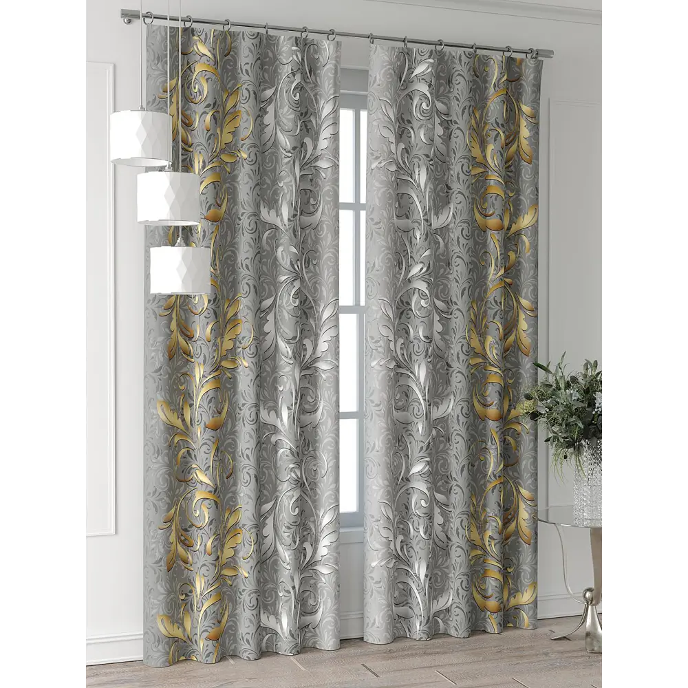 Фото 4 Комплект штор Comfy way Форнерс - 167 - 260 см CW709167260-260 на шторной ленте 260x150 см цвет серый Фото 4 Комплект штор Comfy way Форнерс - 167 - 260 см CW709167260-260 на шторной ленте 260x150 см цвет серый