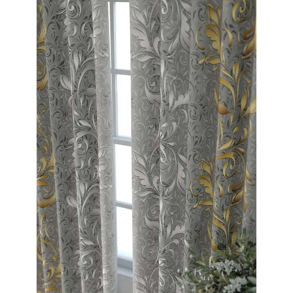 Фото 3 Комплект штор Comfy way Форнерс - 167 - 260 см CW709167260-260 на шторной ленте 260x150 см цвет серый Фото 3 Комплект штор Comfy way Форнерс - 167 - 260 см CW709167260-260 на шторной ленте 260x150 см цвет серый