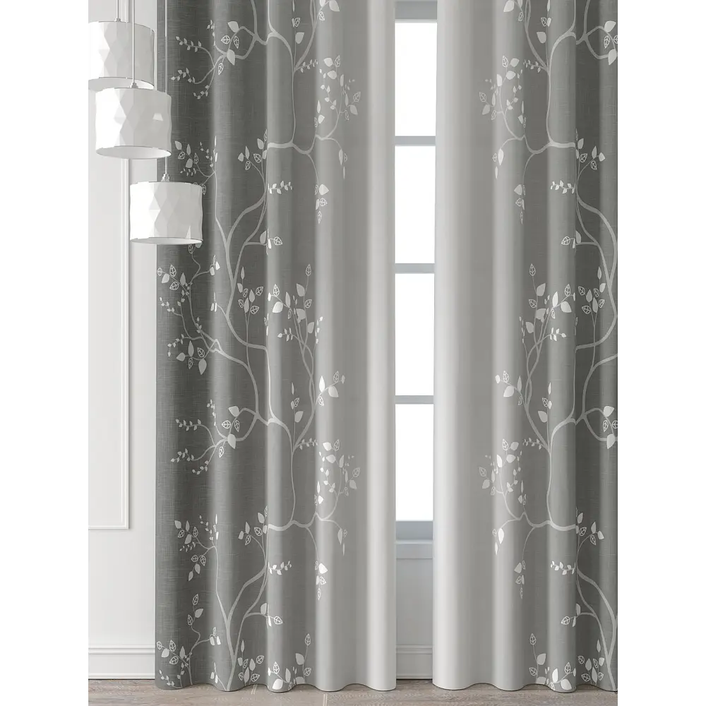 Фото 6 Комплект штор Comfy way Форнерс - 161 - 240 см CW709161240-240 на шторной ленте 240x150 см цвет серый Фото 6 Комплект штор Comfy way Форнерс - 161 - 240 см CW709161240-240 на шторной ленте 240x150 см цвет серый