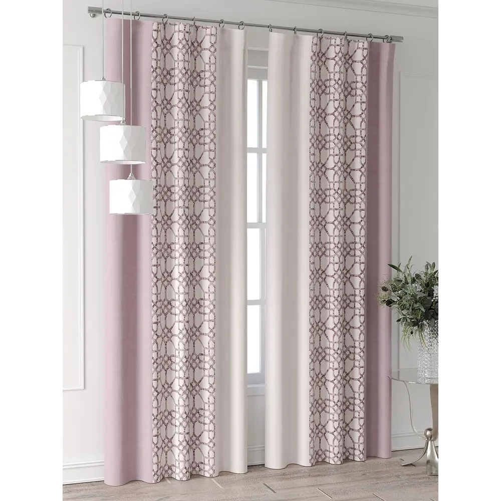 Фото 4 Комплект штор Comfy way Форнерс - 194 - 240 см CW709194240-240 на шторной ленте 240x150 см цвет молочный Фото 4 Комплект штор Comfy way Форнерс - 194 - 240 см CW709194240-240 на шторной ленте 240x150 см цвет молочный