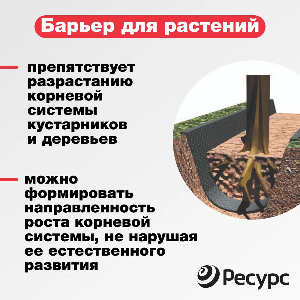 Фото 6 Геотекстиль Ресурс 21537 Геосад 80 черный 1.6x25м Фото 6 Геотекстиль Ресурс 21537 Геосад 80 черный 1.6x25м