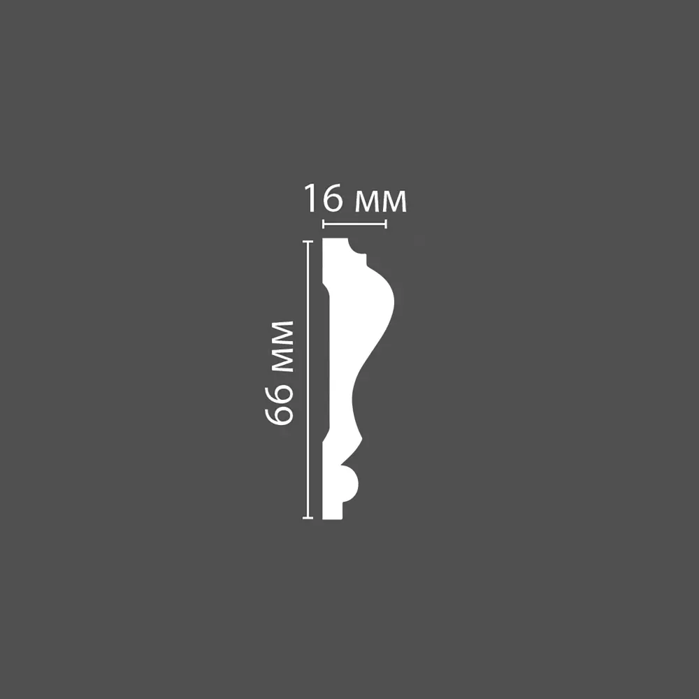 Фото 2 Молдинг на стену Стенопол C722 2 м высота 66 мм толщина 16 мм под покраску Фото 2 Молдинг на стену Стенопол C722 2 м высота 66 мм толщина 16 мм под покраску