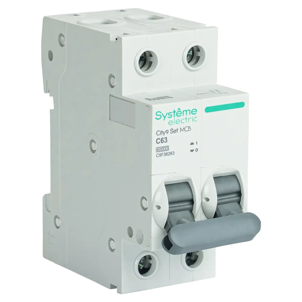 Фото Автоматический выключатель Systeme Electric City9 Set C9F36263 2P С63 А 6 кА Фото Автоматический выключатель Systeme Electric City9 Set C9F36263 2P С63 А 6 кА