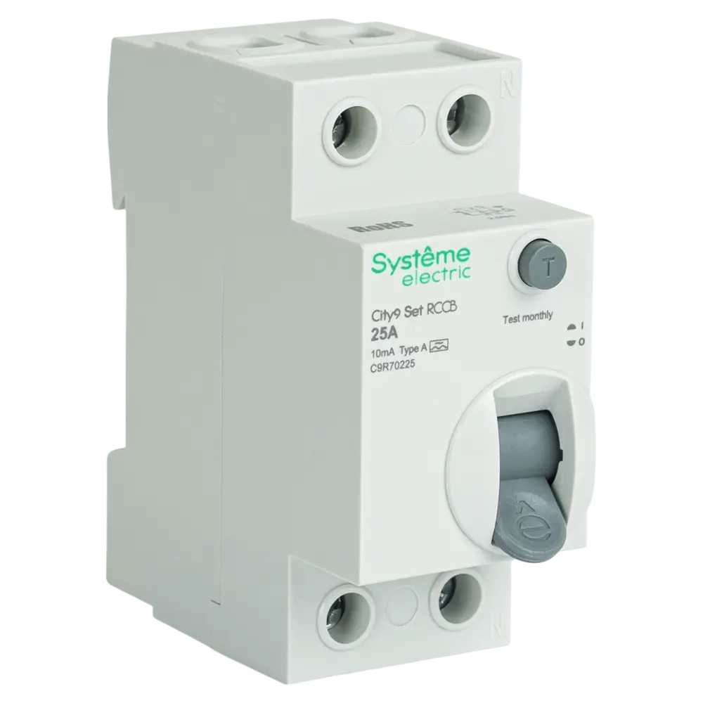 Фото Дифференциальный автомат Systeme Electric City9 Set C9R70225 2P 25 А 10мА 6кА A Фото Дифференциальный автомат Systeme Electric City9 Set C9R70225 2P 25 А 10мА 6кА A