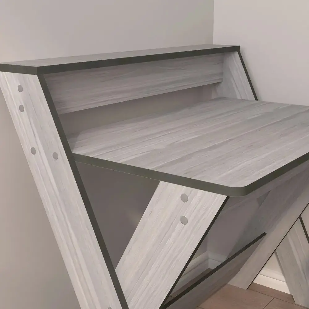 Фото 3 Стол Playwoods deck107/баунти 77x60x48 см лдсп цвет серый Фото 3 Стол Playwoods deck107/баунти 77x60x48 см лдсп цвет серый