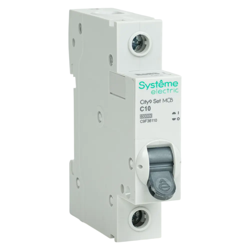 Фото 2 Автоматический выключатель Systeme Electric City9 Set C9F36110 1P С10 А 6 кА Фото 2 Автоматический выключатель Systeme Electric City9 Set C9F36110 1P С10 А 6 кА