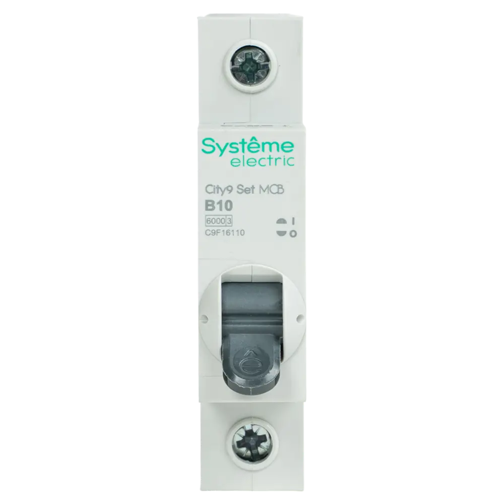 Фото 3 Автоматический выключатель Systeme Electric City9 Set C9F16110 1P С10 А 6 кА Фото 3 Автоматический выключатель Systeme Electric City9 Set C9F16110 1P С10 А 6 кА