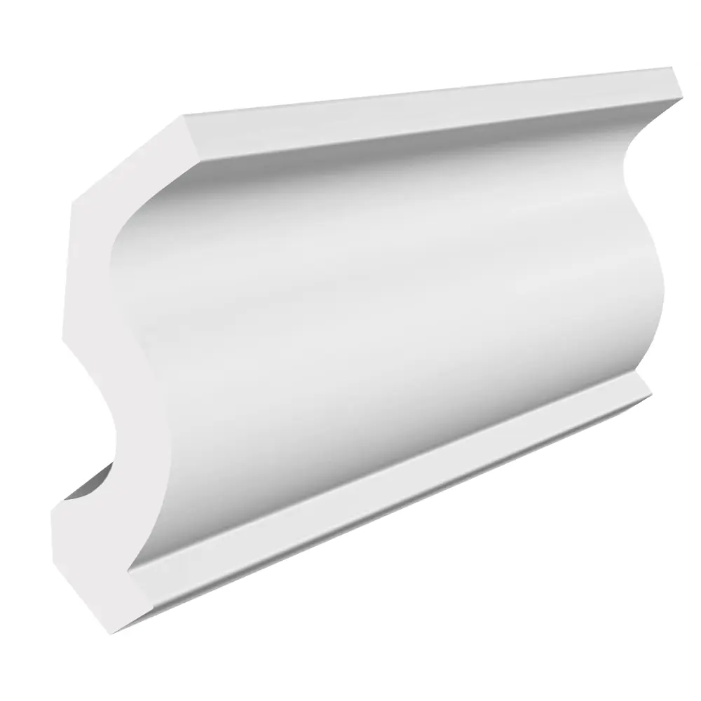 Фото 5 Плинтус потолочный Stenopol C7108 2 м, высота 55 мм толщина 52 мм, под покраску