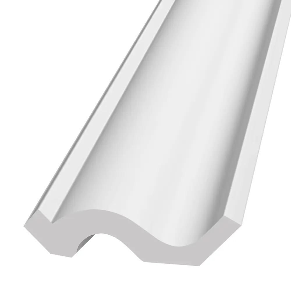 Фото 6 Плинтус потолочный Stenopol C7108 2 м, высота 55 мм толщина 52 мм, под покраску