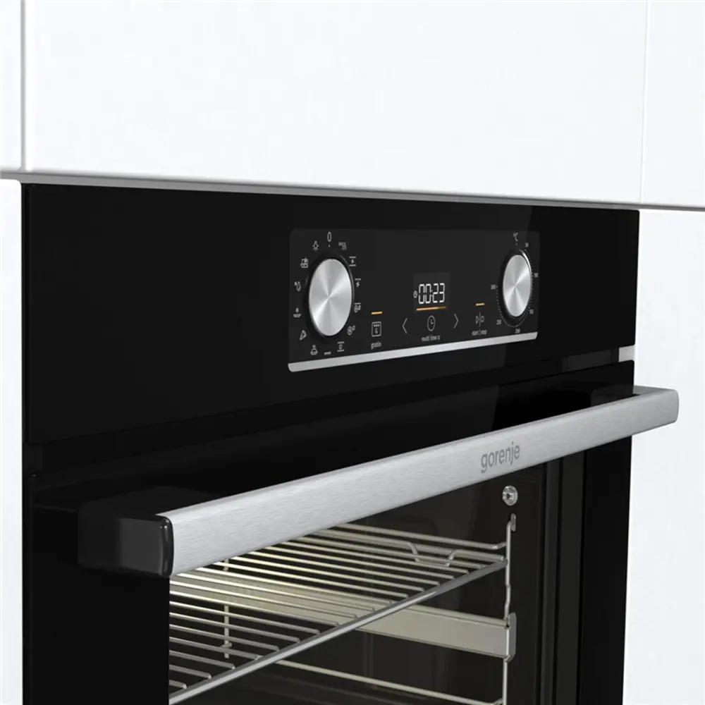 Фото 2 Встраиваемый духовой шкаф Gorenje BO3CO4C01-8 59.5х59.5х56.4 см цвет черный Фото 2 Встраиваемый духовой шкаф Gorenje BO3CO4C01-8 59.5х59.5х56.4 см цвет черный