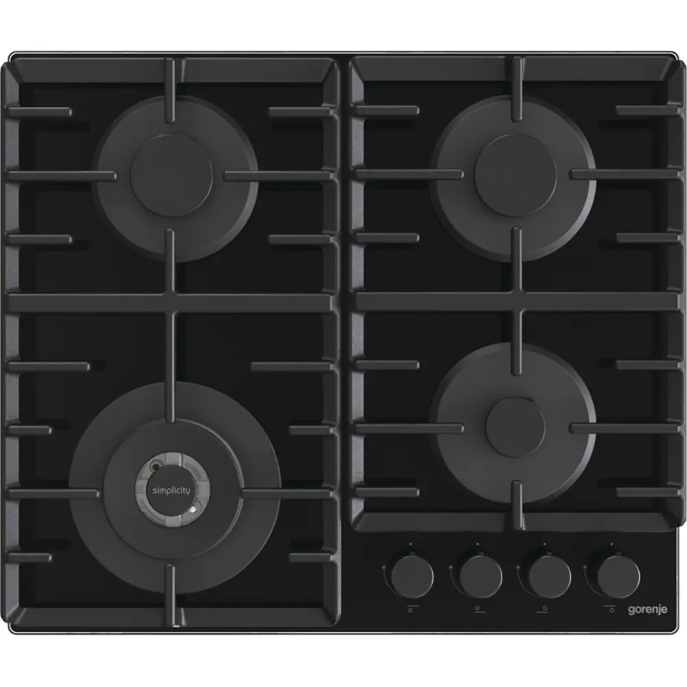 Фото 6 Газовая варочная панель Gorenje BG6BB-G0B 60 см 4 конфорки цвет черный Фото 6 Газовая варочная панель Gorenje BG6BB-G0B 60 см 4 конфорки цвет черный