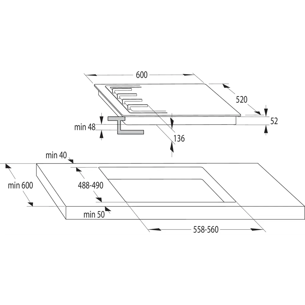 Фото 8 Газовая варочная панель Gorenje BG6BB-G0B 60 см 4 конфорки цвет черный Фото 8 Газовая варочная панель Gorenje BG6BB-G0B 60 см 4 конфорки цвет черный